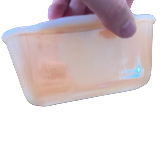 Vintage Fire King Peach Lustre Loaf Pan 50’s/60’s - Picture 4 of 6